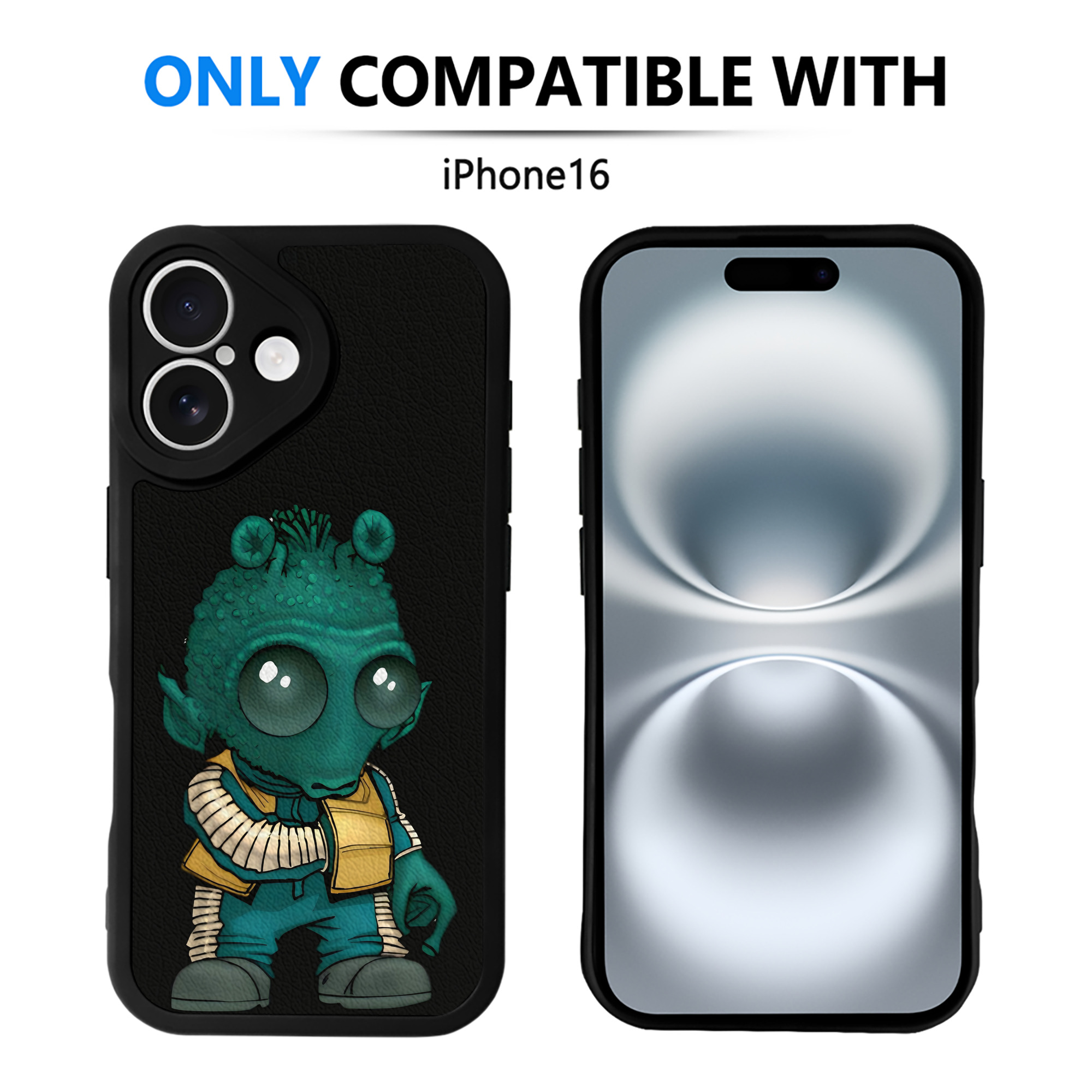 （画像用） スター・ウォーズ Star Wars 【iPhone 16シリーズ対応】シリコンスマホケース（レザー調） 材質：シリコン